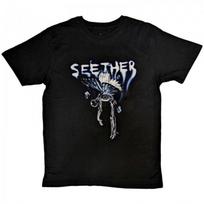 Seether Unisex Adult Butterfly T-Shirt XXXL juoda