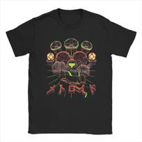 Vintage Super Samus Bros Game T-Shirt for Men Women Cotton T Shirt Metroid Prime Short Sleeve Tees Gift Oversized Streetwear ... 5XL įvairiaspalvis