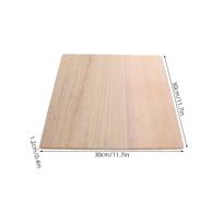 Solid Wood Boards Thick Double-Sided Unfinished Wood Planks Rectangle for DIY Crafts Decorative Shelf Partitions Room Divider beige
