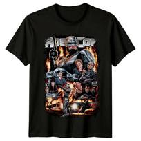 RoboCop (1987) Movie Poster Inspired Unisex T-Shirt Retro 80s Tee S black