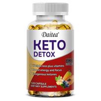 Keto Dietary Supplement, With Psyllium Powder, Acai Berry Fruit Extract, 120 Softgels Per Bottle 120 Capsules gray