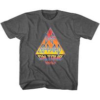 Def Leppard On Tour '83 Black Heather Kids T-Shirt Youth Toddler 100 gray