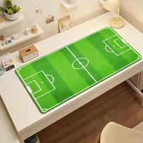 Gaming Mouse Pad Large Desk Mat Antislip Rubber Base Stitched Edges Soccer Field Art Print Extended Office Gamer Mat 300x800x2mm beige