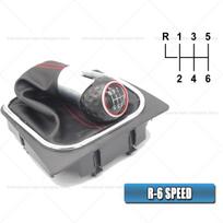 Pavarų perjungimo svirtis VW Golf 5 MK5 R32 GTD GTI Golf 6 MK6 R20 2004-2013 automobiliui, rankenėlė su gaiteriu ir bagažinės dangčiu 5 Speed gray