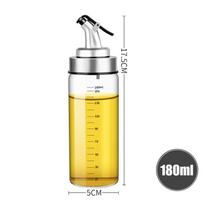 Maisto gaminimo prieskonių aliejaus butelis padažo buteliukas Stikliniai aliejaus ir acto laikymo buteliai Creative aliejaus dozatorius virtuvės priedui 300ml yellow