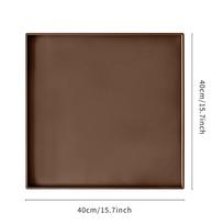 Non-Slip Silicone Coffee Bar Mat: Heat-Resistant, Food-Grade Drip & Tamper Mat for Dining Table brown