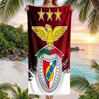 Benfica paplūdimio rankšluostis Minkštas mikropluošto vasaros rankšluostis Greitai džiūstantis sugeriantis rankšluostis paplūdimiui, baseinui, kelionėms 70cmx140cm(27x55inch)