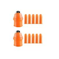 12 Pcs Silicone Thumb Knife Set - Easy-to-Grip Vegetable & Fruit Picking Tool with Stainless Steel Blade, Gardening Thumb Cutter & Plant Care Gear 12 packs orange