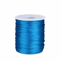 100m Solid Color Braided Cord 1.5mm Silk Rope Braided Satin Beading String  Sewing Projects