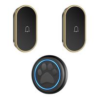 Pet Training Wireless Dog Doorbell Set: Touch-Activated One-to-Two Calling System juoda