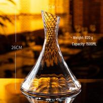 Elegant Crystal Red Wine Decanter Set for Home Use brown