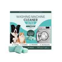 Household Washing Machine Cleaning Tablets 24 Counts 1box gray