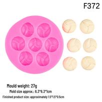 Silicone Mold for Basketball, Football, Volleyball, Rugby & Table Tennis Cake Decorations white