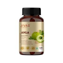Jiva Amla Tablets 120 Count Pack of 1 Rich Antioxidant Support Natural Vitamin C for Health beige