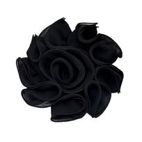 NEW 29cm 3D Big Flower Lace Patch and Appliques Sew-On Wedding Dress Apparel Sewing Applique black