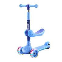 Children's Scooter Children's Car Three-wheeled Scooter Scooter Big Wheels Silent Belt Music Seat One Size