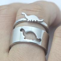 Couple's Simple Dinosaur Ring 6