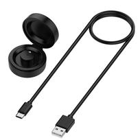 Compatible for Oura Ring Gen 4 Compact Charging Box Portable Safe Charging Dock with USB-C Cable for Smart Ring black