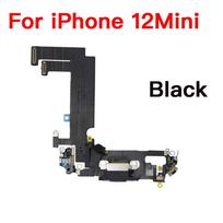 USB Charging Charger Port Flex Cable For iPhone 12 Mini Pro Max Dock Charger Connector With Microphone Flex Replacement 12-12Pro white gray