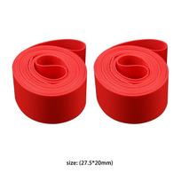 Liner Tubeless Bicycle Tyre Anti-Puncture Tape Inner Tube Pad Bike Tyre Pad Bicycle Tire Liners 27.5x20mm red