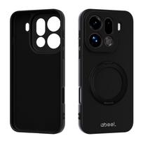 Magnetic Kickstand Case For OPPO Find X9 Pro Reno 15F 15 Pro Max Medium Soft Matte Cover True Skin Feel Case With Ring Stand OPPO Find X9 Pro black