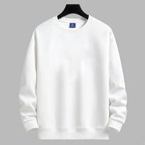 Heavyweight Cotton Crew Neck Sweatshirt Oversized Unisex Solid Workwear Autumn Winter M                 1pcs