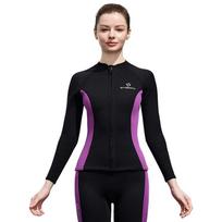 3mm Neoprene Wetsuit Top Snorkeling Diving Surfing Winter Swimming Warm Long Sleeve Separated Upper XXXL blue
