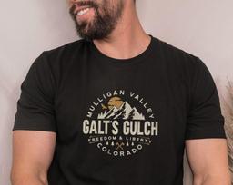 Galt's Gulch Ayn Rand Atlas Shrugged Rearden Steel book reader fan gift for him her Unisex Jersey Short Sleeve Tee T-and kids tshirt M brown