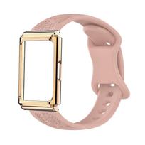 Huawei Band 11 Pro Metal Frame with Sunflower Silicone Strap Metal Frame žvaigždžių šviesos spalva