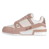 LOUIS VUITTON Trainer Low top Skateboard Shoes Women's Pink White 1ACX57 39 white