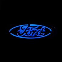LED emblemos šviesa automobiliui Ford logotipui Mustang Fusion Transit Focus Mk2 Mk3 Mondeo Fiesta Mk6 Ranger Kuga Explorer Ženklelio priedai pilka spalva