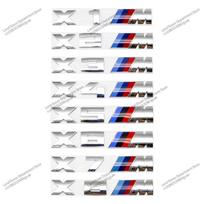 3D ABS BMW M logotipui X1 X2 X3 X4 X5 X6 X7 E84 E83 F39 F48 G01 Automobilio raidė Galinė bagažinė Bamperis Emblema Lipdukas Decal Ženklelis Stilius X2M juoda