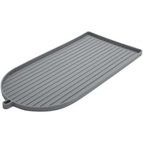 Silicone Coffee Machine Mat Raised Lip Edge Espresso Maker Mat Durable Drying Mat  Home Bar Area juoda