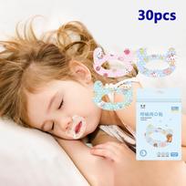30 vnt./dėžutėje burnos korekcijos lipdukai, apsaugantys nuo knarkimo vaikams, naktinis miegas, lūpos, nosis, kvėpavimas, gerinantis pleistras one size beige
