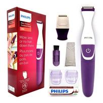 Philips moteriškas skustuvas kūno trimeris baterijomis maitinamas plaukų trimeris epiliatorius skustuvas red