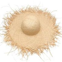Summer vacation wind raffia straw hat female, big brim sunshade sunscreen burr edge temperament beach hat Adjustable beige