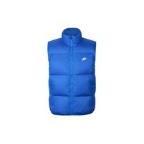 Nike Solid Color Stand Collar Zipper Sleeveless Vest Men Vests Blue FB7374-480 XL blue