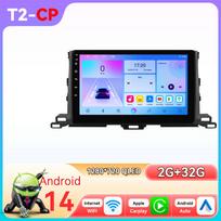 Hizpo Snapdragon Išmanusis Ekranas Automobilio Radijas Toyota Highlander 2014 2015 2016 2017 2018 2019 Belaidis Carplay Multimedija Android Auto Qualcomm T2CP 4Core 2G 32G
