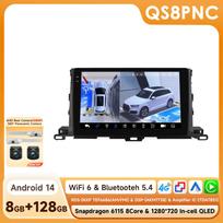 Hizpo Snapdragon Išmanusis Ekranas Automobilio Radijas Toyota Highlander 2014 2015 2016 2017 2018 2019 Belaidis Carplay Multimedija Android Auto Qualcomm QS8 8Core 8G 128G 360