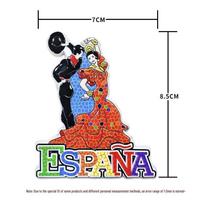 Barcelona Sagrada Familia & Flamenco Dancer Magnet - Spain Travel Souvenir black