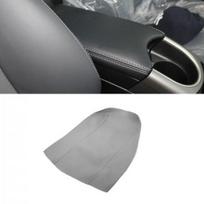 Gray Center Console Lid Box Armrest Leather Cover Trim For Toyota Prius 10-15 gray