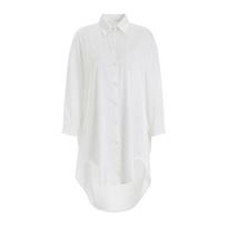 Women’s Sexy Solid Color Sleepwear Boyfriend-Style Loose Shirt Plus Size Comfortable Loungewear XL