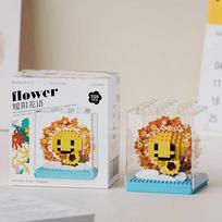 Qimeng Fun Mikrogranulės Rožė Amžina Gėlė Konstruktorius Ornamentas Surinkimo Rinkinys Dovana Mergaitėms 7323-26 No box white