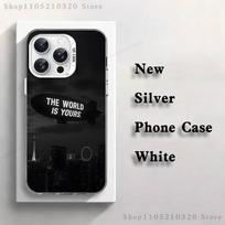Scarfaces T-Tony Montana Phone Case For iPhone 17,16,15,14,13,12,11,Pro,Max,Plus,E,Air,Mini White Tpu Cover iPhone14ProMax white