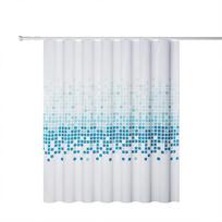 Mėlynos mozaikos poliesterio užuolaida, vandeniui atspari dušo užuolaida, tinkama vonios kambariui, voniai, dušui W60H190(CM)-1 Pcs white