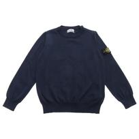 Stone Island Sweater Solid Color Crew Neck Pullover Long Sleeve Kids sweaters Blue 7816501A4-V0020 8 gray