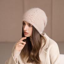 Japanese Autumn And Winter Hats Women'S Solid Color Ear Protection Warm Knitted Hats Big Head Circumference Fashionable Versatile Wool Hats