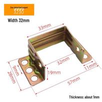 Solid Wood Bed Hook Corner Bracket with Fixing Screw & Buckle Connector