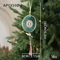 Ornamental Craft Christmas Tree Ornaments Balloon Pendant Decorations  New Year Celebration mėlyna
