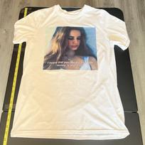 Lana Del Rey Shirt Medium White Tee Bad Girls Born To Die Video Games L gray